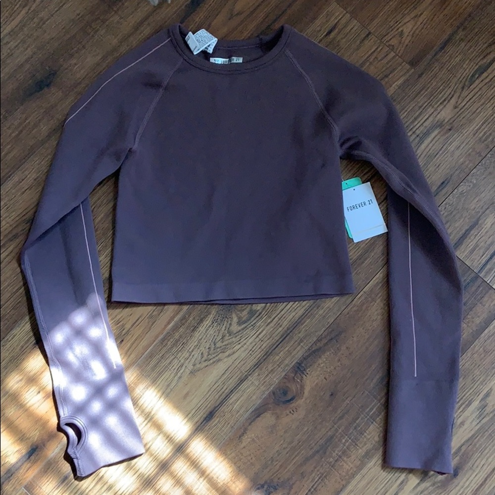 Purple workout top